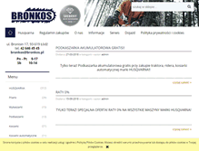 Tablet Screenshot of bronkos.pl